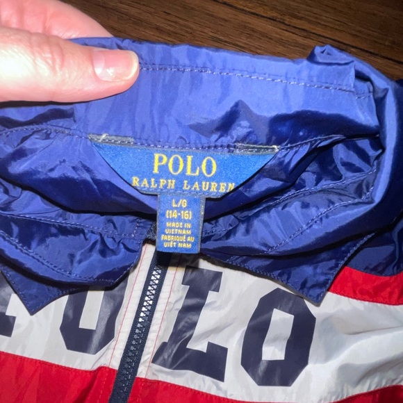 Polo by Ralph Lauren Red and Navy Logo Jacket - Picture 4 of 6